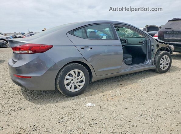 5NPD74LF9JH257943 2018 HYUNDAI ELANTRA Gray 