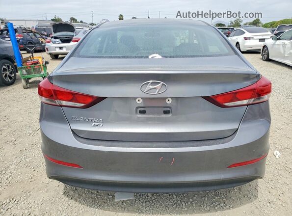 5NPD74LF9JH257943 2018 HYUNDAI ELANTRA Gray 