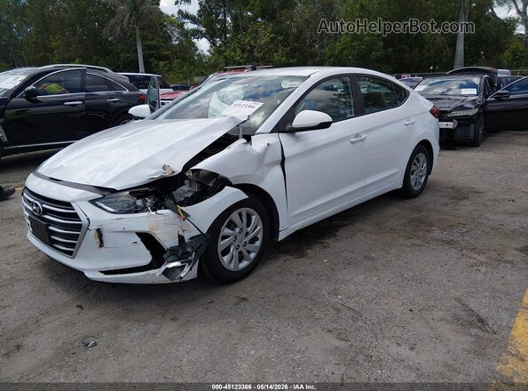 5NPD74LF9JH351451 2018 HYUNDAI ELANTRA White Przód lewy