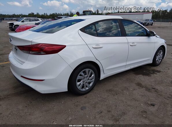 5NPD74LF9JH351451 2018 HYUNDAI ELANTRA White Tył prawy