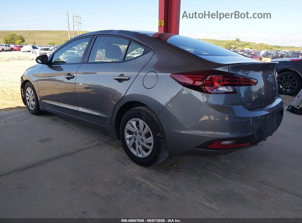 5NPD74LF9KH424982 2019 HYUNDAI ELANTRA Gray Rear left