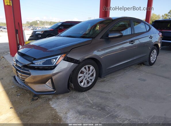 5NPD74LF9KH424982 2019 HYUNDAI ELANTRA Gray Front left