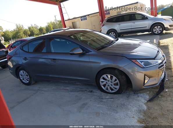 5NPD74LF9KH424982 2019 HYUNDAI ELANTRA Gray Rear interior view