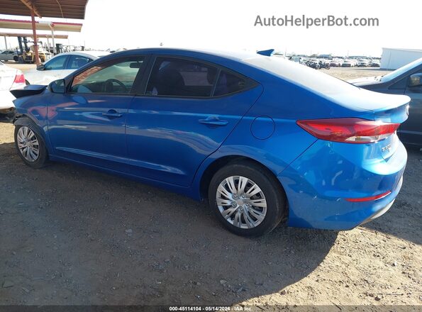 5NPD74LFXHH149731 2017 HYUNDAI ELANTRA Синий Задняя левая четверть