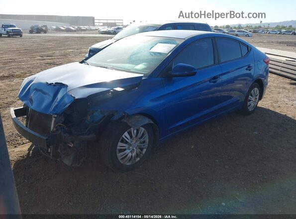 5NPD74LFXHH149731 2017 HYUNDAI ELANTRA Синий Передняя левая четверть