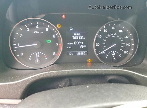 5NPD74LFXJH290174 2018 HYUNDAI ELANTRA Gray Vista del cuadro de instrumentos