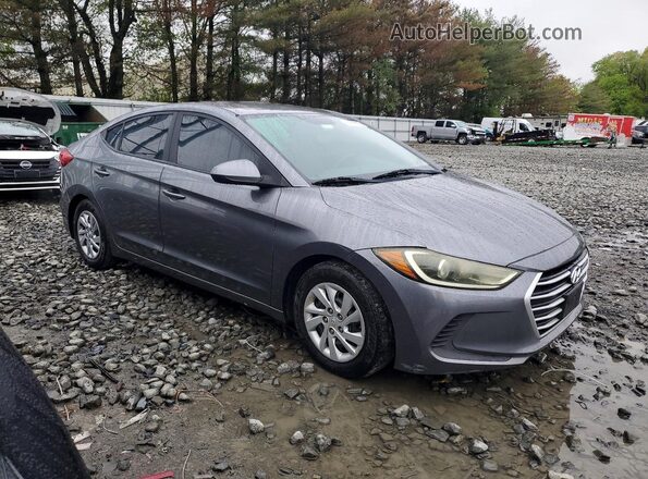 5NPD74LFXJH290174 2018 HYUNDAI ELANTRA Gray Delantero derecho
