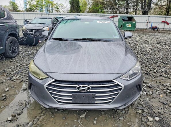 5NPD74LFXJH290174 2018 HYUNDAI ELANTRA Gray Vista frontal