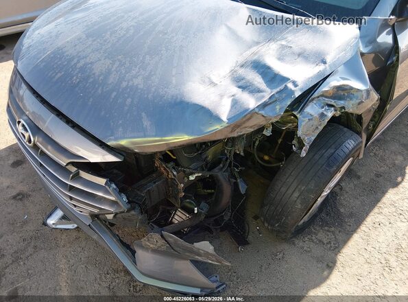 5NPD74LFXKH447526 2019 HYUNDAI ELANTRA Серый Вид спереди