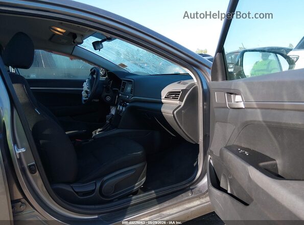 5NPD74LFXKH447526 2019 HYUNDAI ELANTRA Серый Вид салона спереди