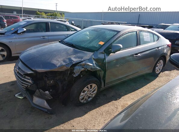 5NPD74LFXKH447526 2019 HYUNDAI ELANTRA Серый Передняя левая четверть