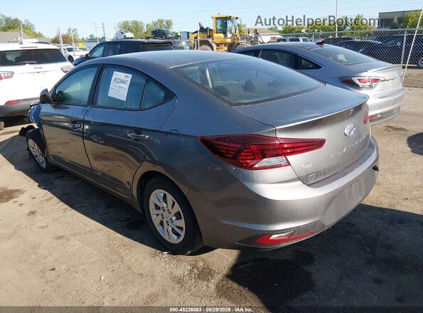 5NPD74LFXKH447526 2019 HYUNDAI ELANTRA Серый Задняя левая четверть
