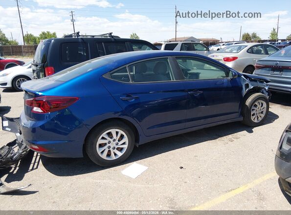 5NPD74LFXLH600522 2020 HYUNDAI ELANTRA Blue Vista interior trasera