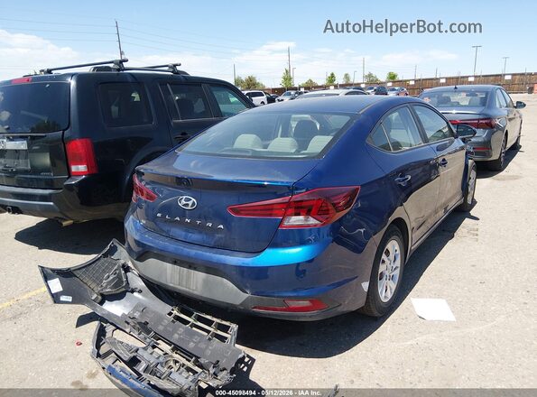 5NPD74LFXLH600522 2020 HYUNDAI ELANTRA Blue Trasero derecho