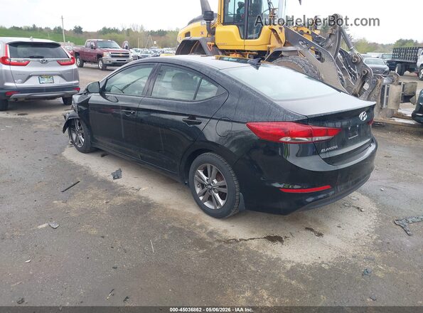 5NPD84LF0HH005814 2017 HYUNDAI ELANTRA Black Trasero izquierdo