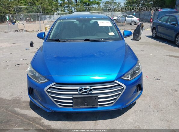 5NPD84LF0HH143773 2017 HYUNDAI ELANTRA Blue ხელსაწყოთა პანელის ხედი