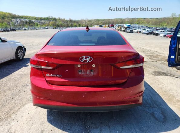 5NPD84LF0HH182122 2017 HYUNDAI ELANTRA Red 