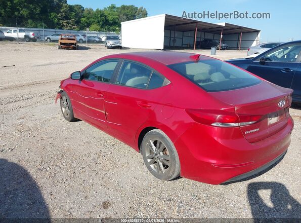 5NPD84LF0JH213469 2018 HYUNDAI ELANTRA Red Հետևի ձախ