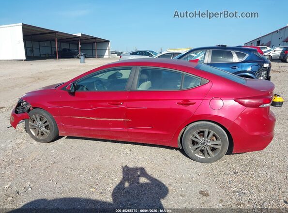 5NPD84LF0JH213469 2018 HYUNDAI ELANTRA Red Սալոնի 360 աստիճան տեսք