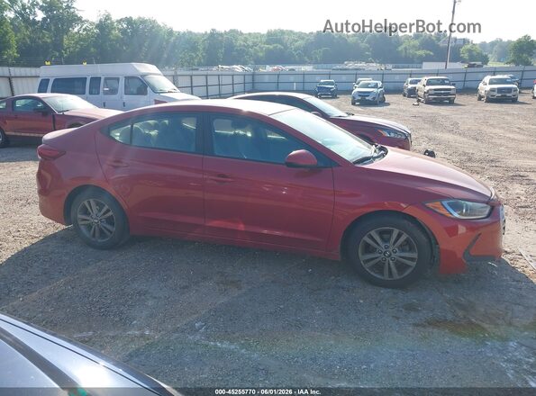 5NPD84LF0JH213469 2018 HYUNDAI ELANTRA Red Սալոնի հետևի տեսք