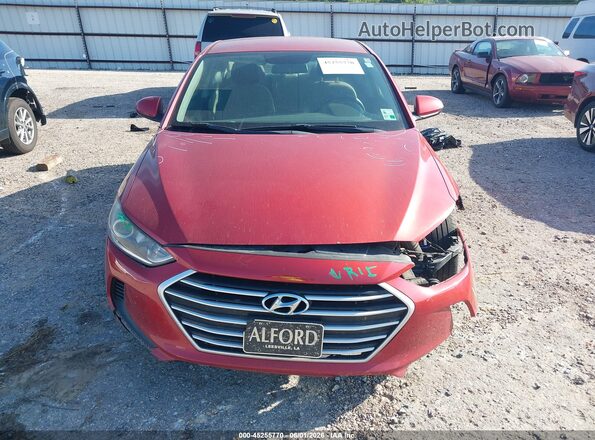 5NPD84LF0JH213469 2018 HYUNDAI ELANTRA Red Սարքավորումների վահանակի տեսք