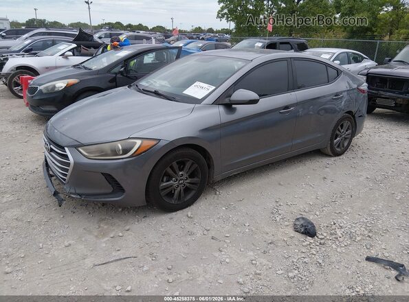 5NPD84LF0JH250943 2018 HYUNDAI ELANTRA Серый Передняя левая четверть