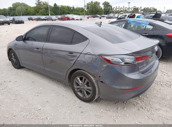 5NPD84LF0JH250943 2018 HYUNDAI ELANTRA Серый Задняя левая четверть