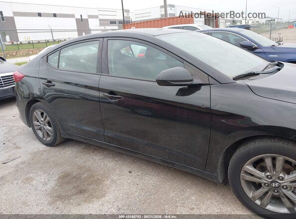 5NPD84LF0JH268245 2018 HYUNDAI ELANTRA Черный Вид задней части салона