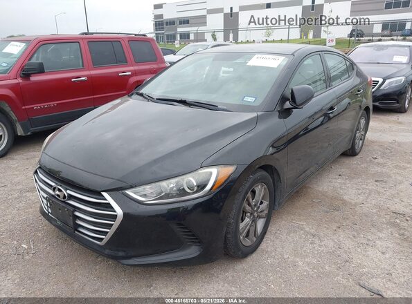 5NPD84LF0JH268245 2018 HYUNDAI ELANTRA Черный Передняя левая четверть