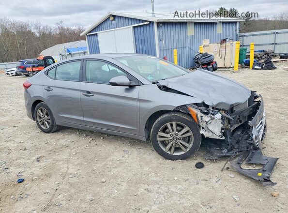 5NPD84LF0JH297681 2018 HYUNDAI ELANTRA Gray 