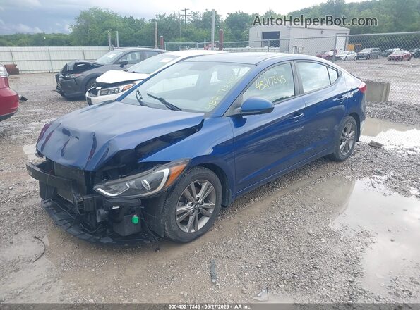 5NPD84LF0JH321008 2018 HYUNDAI ELANTRA Blue 