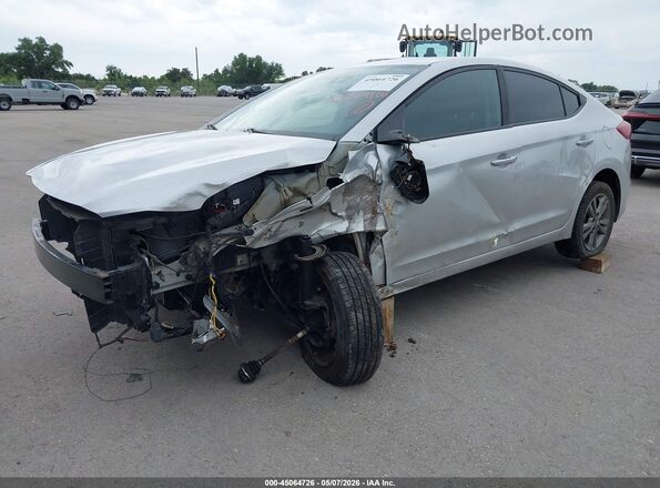 5NPD84LF0JH380110 2018 HYUNDAI ELANTRA Silver Առջևի ձախ երեք քառորդ տեսարան