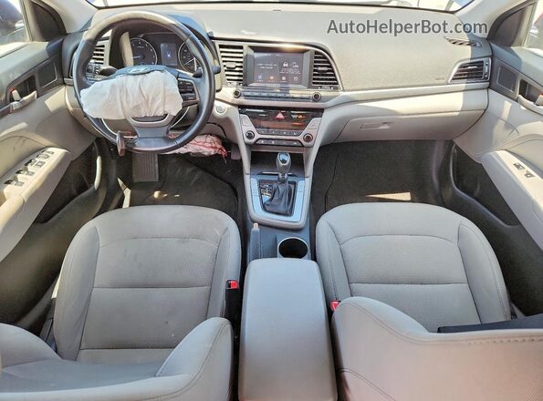 5NPD84LF0JH386120 2018 HYUNDAI ELANTRA Синий Вид панели приборов
