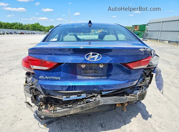 5NPD84LF0JH386120 2018 HYUNDAI ELANTRA Синий Вид сзади