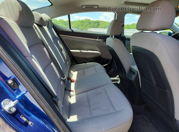 5NPD84LF0JH386120 2018 HYUNDAI ELANTRA Синий Вид задних сидений