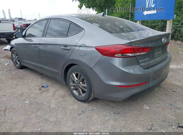 5NPD84LF0JH394508 2018 HYUNDAI ELANTRA Gray Հետևի ձախ