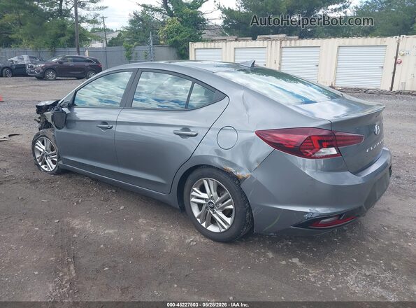 5NPD84LF0KH451632 2019 HYUNDAI ELANTRA Gray Trasero izquierdo