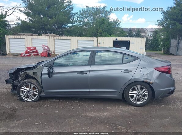 5NPD84LF0KH451632 2019 HYUNDAI ELANTRA Gray 