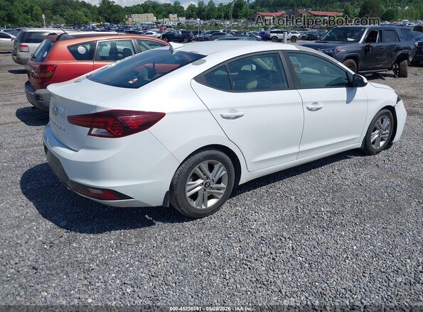5NPD84LF0KH465577 2019 HYUNDAI ELANTRA Белый Задняя правая четверть