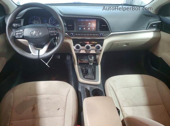 5NPD84LF0KH480368 2019 HYUNDAI ELANTRA White Widok deski rozdzielczej