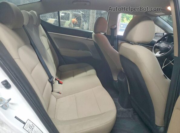 5NPD84LF0KH480368 2019 HYUNDAI ELANTRA White Widok tylnych siedzeń