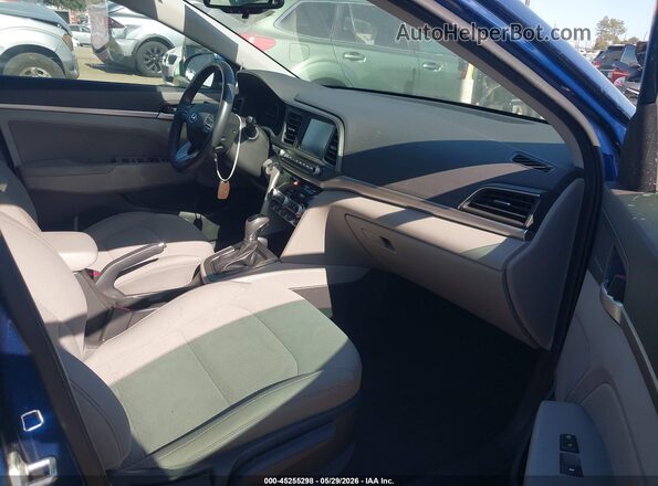 5NPD84LF0LH525374 2020 HYUNDAI ELANTRA Dark Blue Սալոնի դիմացի տեսք