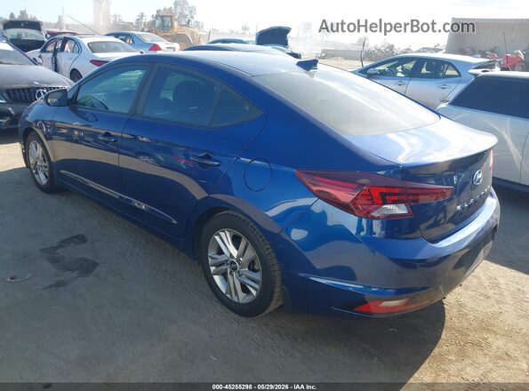 5NPD84LF0LH525374 2020 HYUNDAI ELANTRA Dark Blue Հետևի ձախ