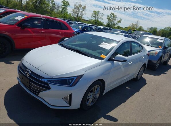 5NPD84LF0LH549089 2020 HYUNDAI ELANTRA White Vista tres cuartos delantera izquierda
