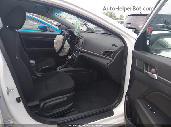 5NPD84LF0LH581931 2020 HYUNDAI ELANTRA Белый Вид салона спереди