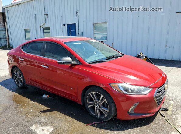 5NPD84LF1HH049305 2017 HYUNDAI ELANTRA Red 