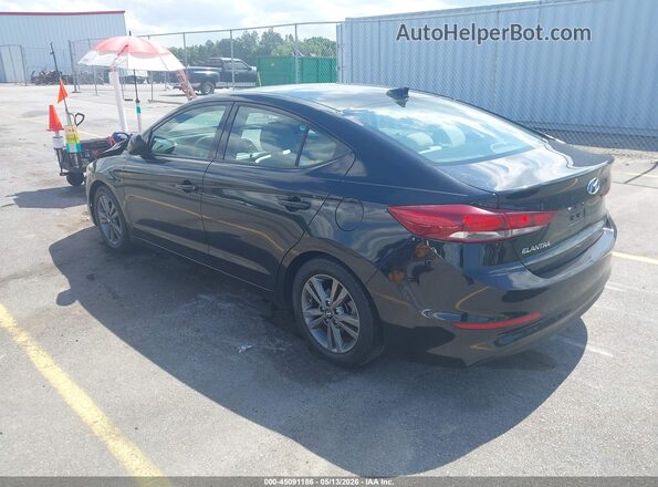 5NPD84LF1JH230281 2018 HYUNDAI ELANTRA Black უკანა მარცხენა