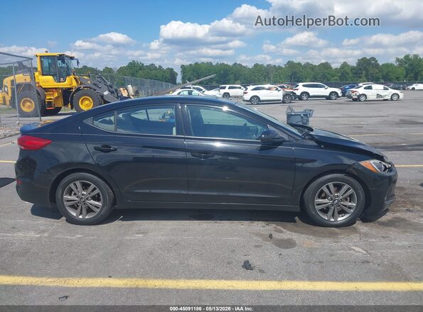 5NPD84LF1JH230281 2018 HYUNDAI ELANTRA Black უკანა სალონის ხედი