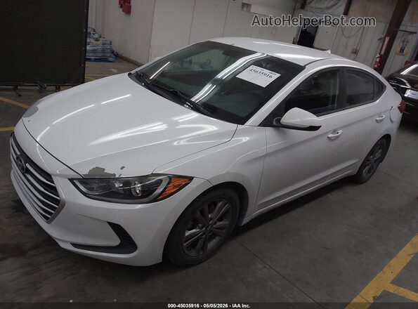 5NPD84LF1JH242236 2018 HYUNDAI ELANTRA Белый Передняя левая четверть
