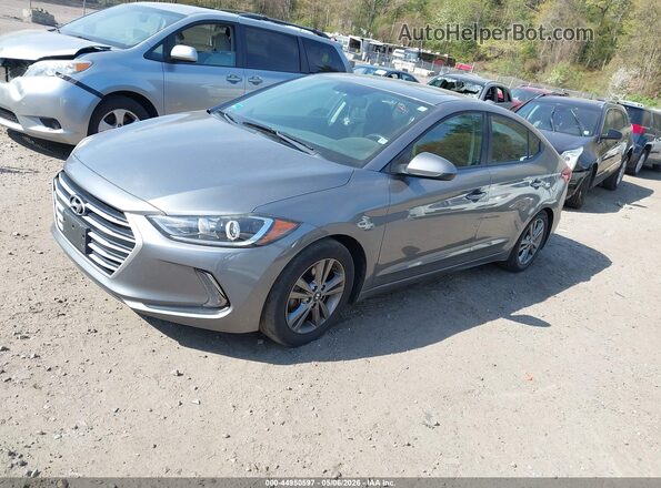 5NPD84LF1JH264365 2018 HYUNDAI ELANTRA Серый Передняя левая четверть